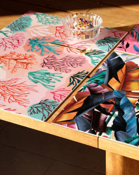 SET DE TABLE CORAIL MULTICOLORE 33X45 PODEVACHE