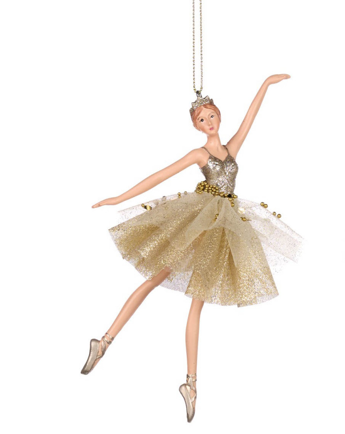 BALLERINE A SUSPENDRE CHAMPAGNE 17CM GOODWILL