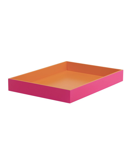 PLATEAU SPA ORANGE/ROSE 40.4X29.3X5 GIFTCOMPANY