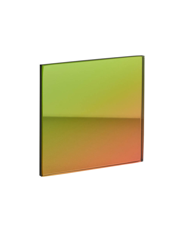 SOUS VERRE MIROIR IRISE VERT 10X0.5X10 GIFTCOMPANY