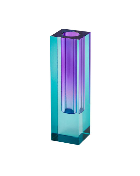 VASE CRISTAL SARI BLEU/VIOLET 4X14X4 GIFTCOMPANY