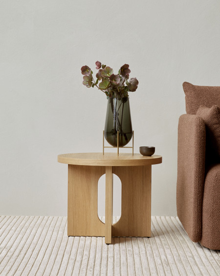 TABLE BASSE ANDROGYNE Ø50 CHENE NATUREL AUDO CPH