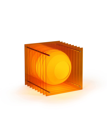 LAMPE A POSER LOP SMALL SQUARE ORANGE BANG