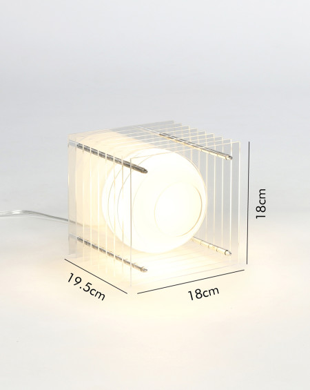 LAMPE A POSER LOP SMALL SQUARE CLEAR BANG