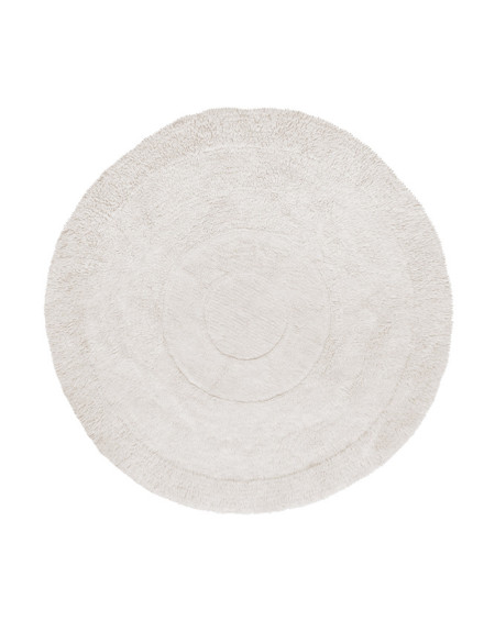 TAPIS WOOLABLE ARCTIC CIRCLE Ø250 BLANC LAINE LORENA CANALS