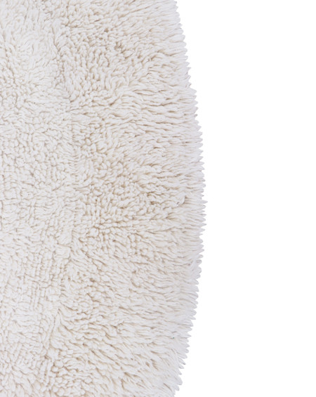 TAPIS WOOLABLE ARCTIC CIRCLE Ø250 BLANC LAINE LORENA CANALS