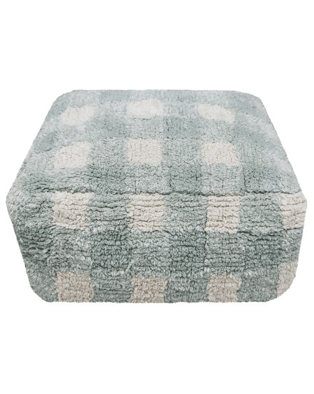 POUF VICHY BLUE SAGE 20X40X40 COTON LORENA CANALS