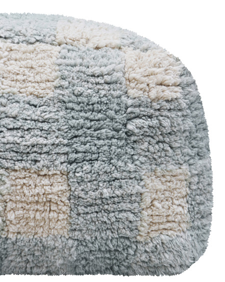 POUF VICHY BLUE SAGE 20X40X40 COTON LORENA CANALS