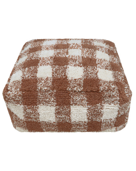 POUF VICHY TOFFEE 20X40X40 COTON LORENA CANALS