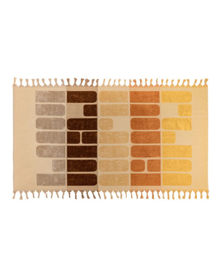 DRAP DE PLAGE FRANGE PINEDE 100X180 MANGO BED AND PHILOSOPHY