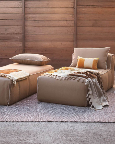 DRAP DE PLAGE FRANGE PINEDE 100X180 MANGO BED AND PHILOSOPHY