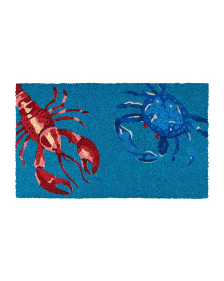 PAILLASSON COCO AZUR 45X75 TURQUOISE GIFT COMPANY