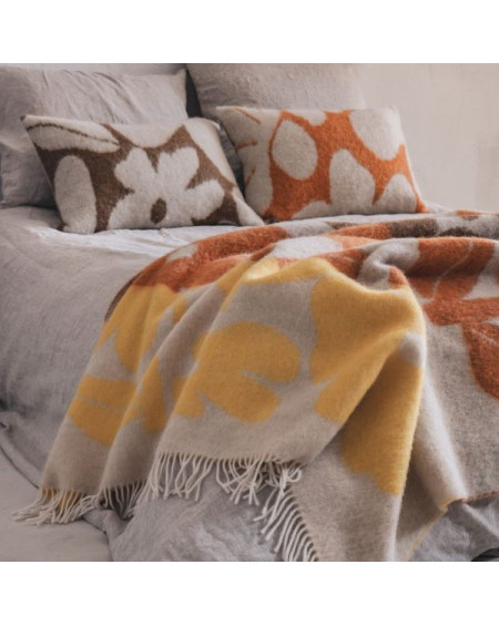 PLAID MADONNE 138X220 CAMEL BED AND PHILOSOPHY