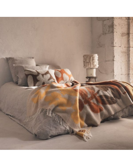 PLAID MADONNE 138X220 CAMEL BED AND PHILOSOPHY