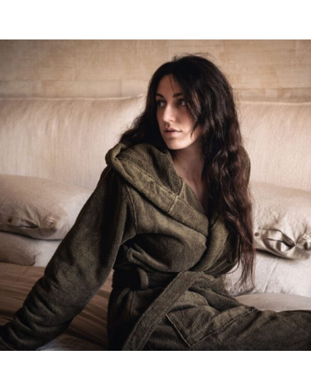 PEIGNOIR USHUAIA L/XL ARMY BED AND PHILOSOPHY