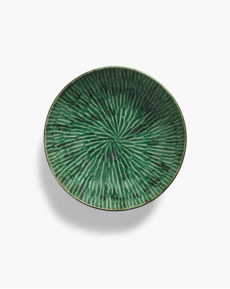 SALADIER VERT VERDE LANZA 30X30X10.5 SERAX