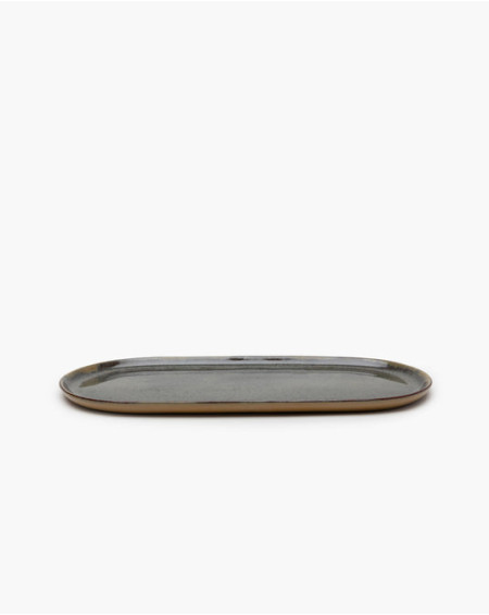 ASSIETTE A TAPAS S INDI GREY 35,5X17XH2 SERAX
