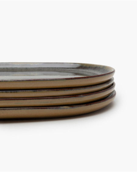 ASSIETTE A TAPAS S INDI GREY 35,5X17XH2 SERAX