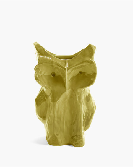 VASE HIBOU L JAUNE 19.5X19.5XH30CM MARNI SERAX