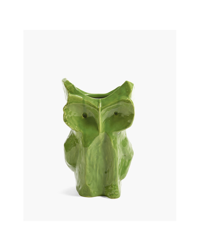 VASE HIBOU L VERT 19.5X19.5XH30CM MARNI SERAX