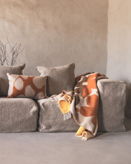 PLAID MADONNE 138X220 CAMEL BED AND PHILOSOPHY