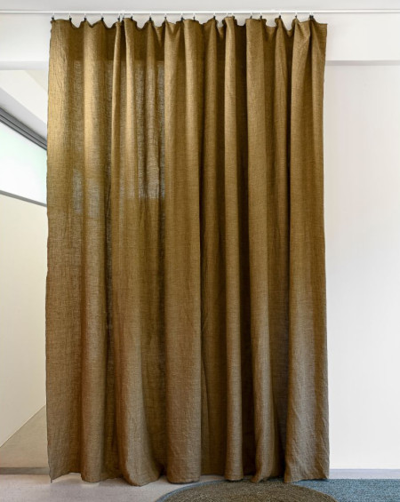 RIDEAU POLAR1 LIN CHANGEANT 180X240 FOREST BED AND PHILOSOPHY RIDEAU POLAR1 LIN CHANGEANT 180X240 FOREST BED AND PHILOSOPHY