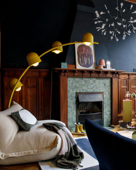 PLAID A CARREAUX EN LAINE 130X185 RHUBARBE FATBOY