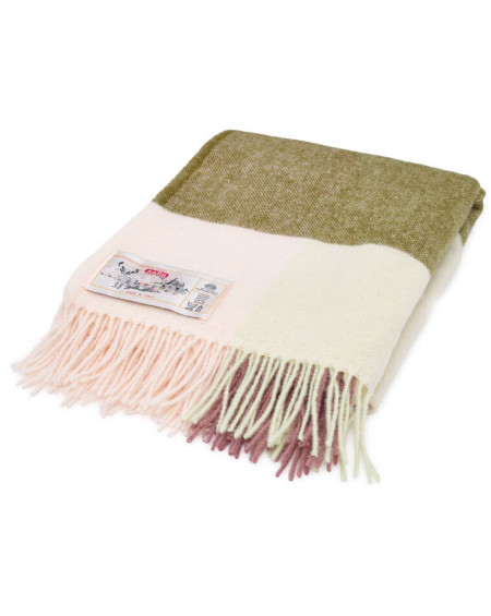 PLAID A CARREAUX EN LAINE 130X185 CLEMENTINE FATBOY