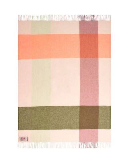 PLAID A CARREAUX EN LAINE 130X185 CLEMENTINE FATBOY