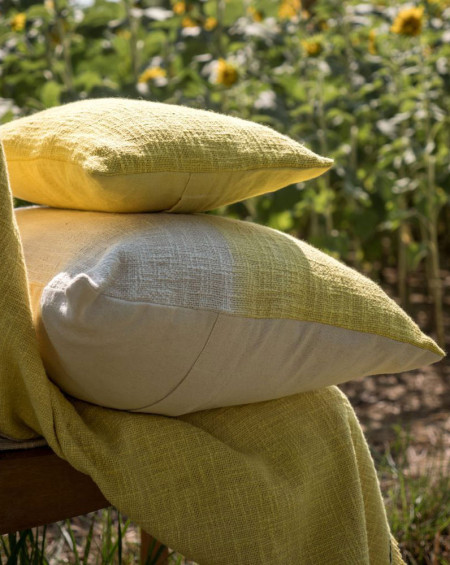 PLAID TANDEM COTON 135X200 CITRUS  BED AND PHILOSOPHY