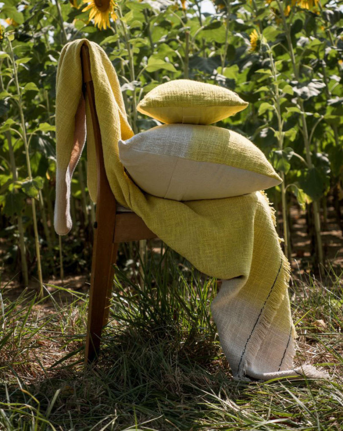 PLAID TANDEM COTON 135X200 CITRUS  BED AND PHILOSOPHY