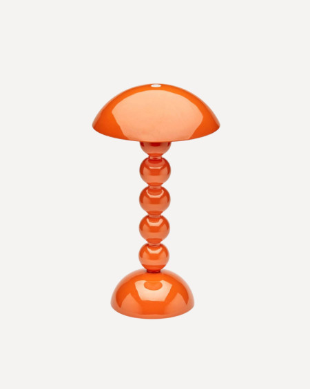 LAMPE A POSER RECHARGEABLE BOBBIN 30CM ORANGE ADDISON ROSS