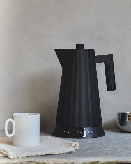 BOUILLOIRE ELECTRIQUE PLISSE 170CL NOIR CONTROLE T° ALESSI BOUILLOIRE ELECTRIQUE PLISSE 170CL NOIR CONTROLE T° ALESSI