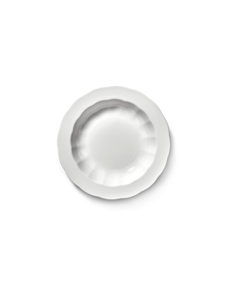 ASSIETTE CREUSE S Ø21.5XH3.6 BLANC SILHOUETTE SERAX