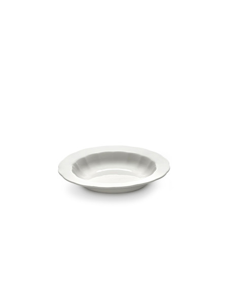 ASSIETTE CREUSE S Ø21.5XH3.6 BLANC SILHOUETTE SERAX