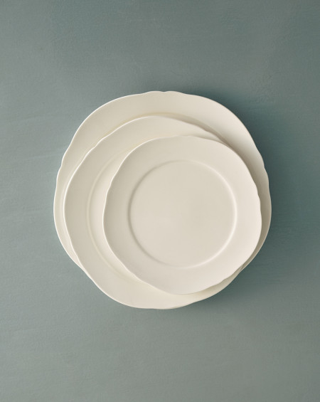 ASSIETTE A DESSERT Ø23,5XH1.5 BLANC SILHOUETTE SERAX