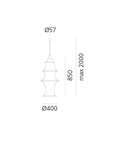 SUSPENSION FALKLAND H85 BLANC ARTEMIDE