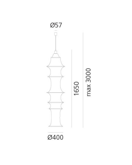 SUSPENSION FALKLAND H165 BLANC ARTEMIDE