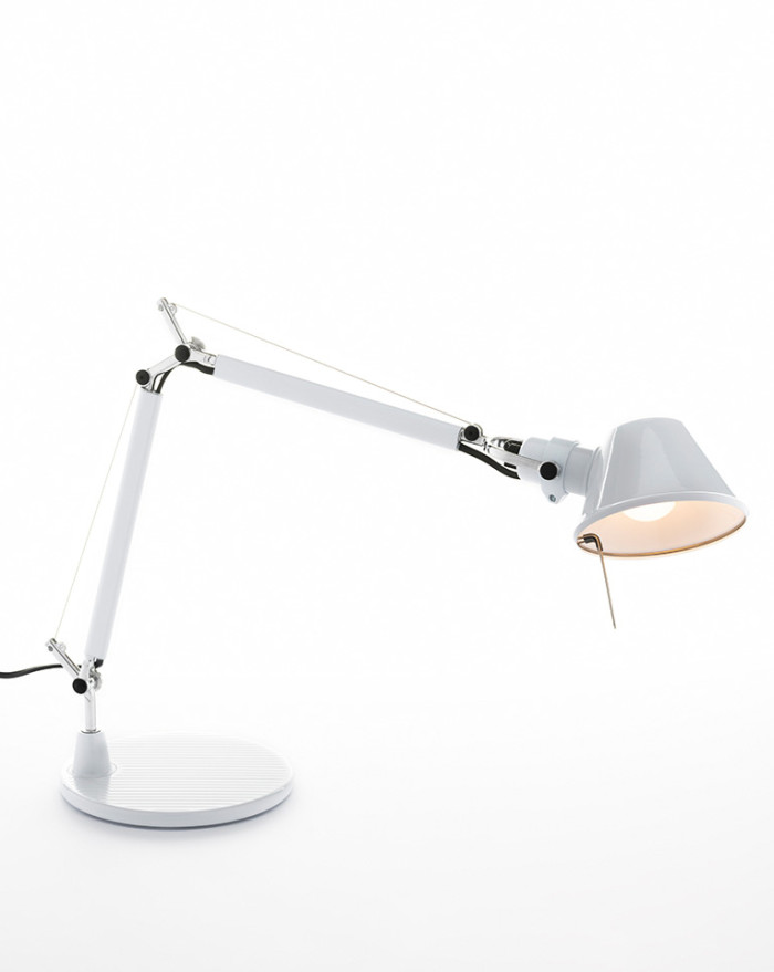 LAMPE A POSER TOLOMEO MICRO T CORPS BASE GLOSSY WHITE ARTEMIDE