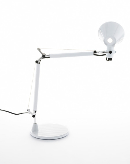 LAMPE A POSER TOLOMEO MICRO T CORPS BASE GLOSSY WHITE ARTEMIDE