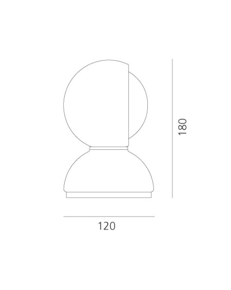 LAMPE ECLISSE T ORANGE ARTEMIDE