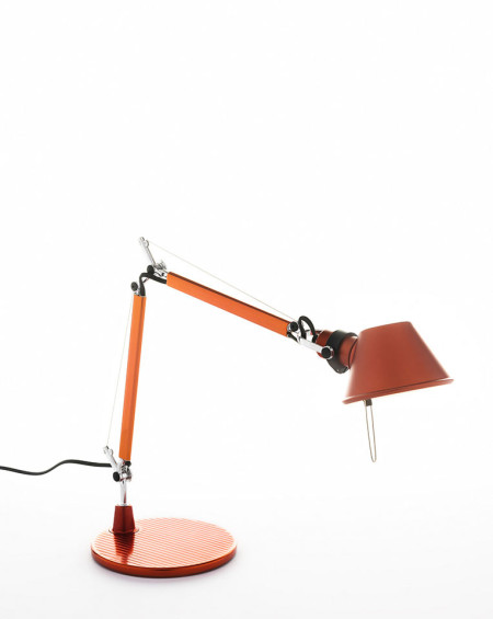 LAMPE A POSER TOLOMEO MICRO T CORPS ET BASE ORANGE ARTEMIDE