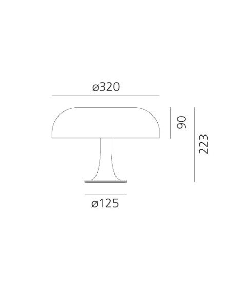 LAMPE A POSER NESSINO T ORANGE ARTEMIDE