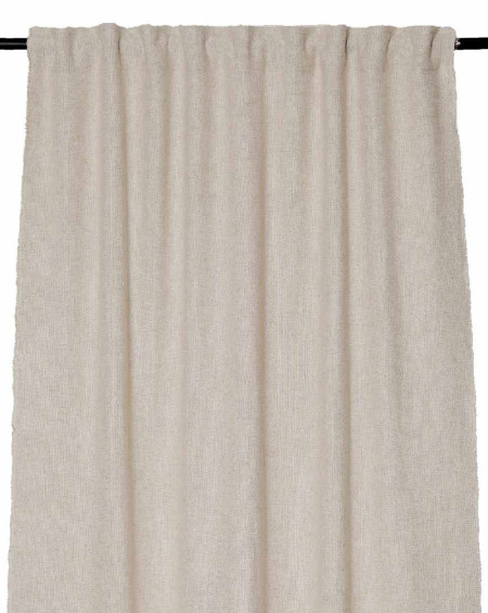 RIDEAU CALIFORNIA ACCROCHE RUFLETTE A PASSANTS 130X280 NATUREL HAOMY