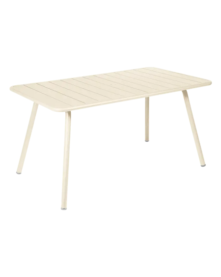 TABLE LUXEMBOURG 143X80 BEIGE LATTE FERMOB