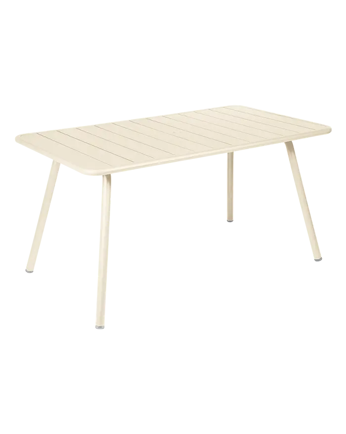 TABLE LUXEMBOURG 143X80 BEIGE LATTE FERMOB