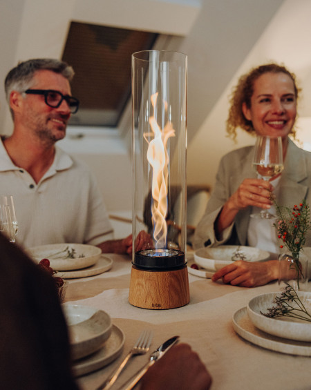 SPIN AIR 1200 TABLETOP FIREPLACE OAK (CHENE) HOFATS