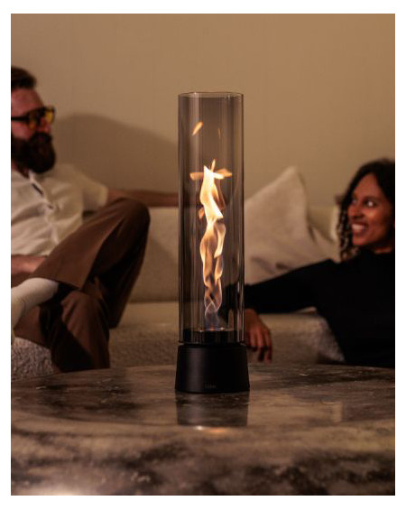 SPIN AIR 1200 TABLETOP FIREPLACE ALL BLACK HOFATS