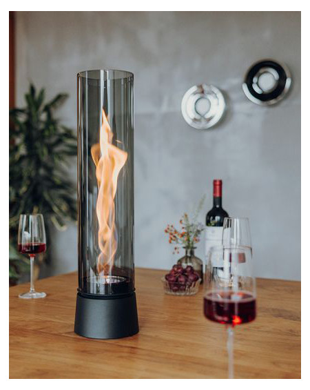 SPIN AIR 1200 TABLETOP FIREPLACE ALL BLACK HOFATS