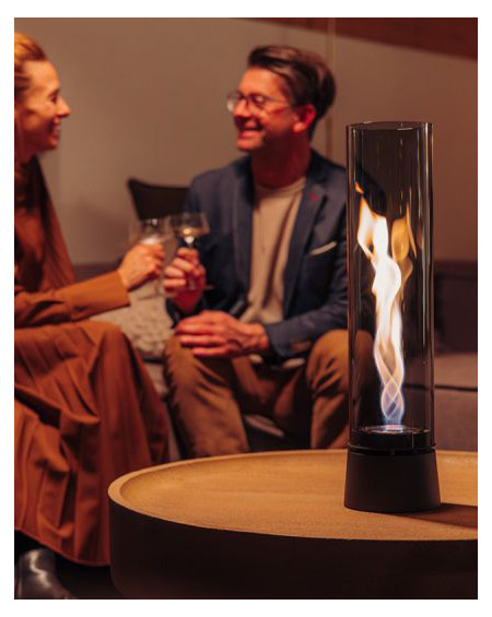 SPIN AIR 900 TABLETOP FIREPLACE ALL BLACK HOFATS